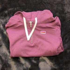COPY - PINK purple quarter zip hoodie